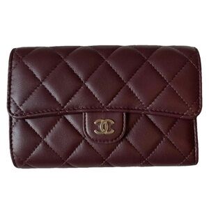 CHANEL Quilted Leather Wallet